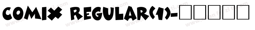 Comix Regular(1)字体转换